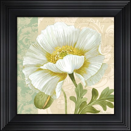 Framed Pastel Poppies III Print