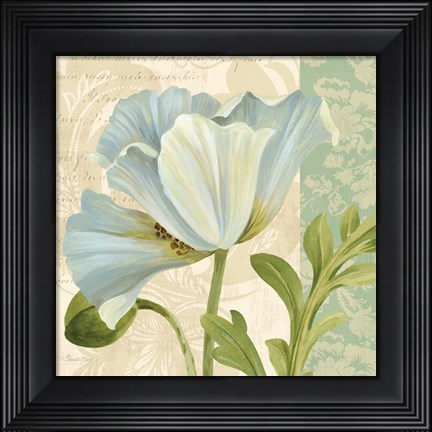 Framed Pastel Poppies IV Print