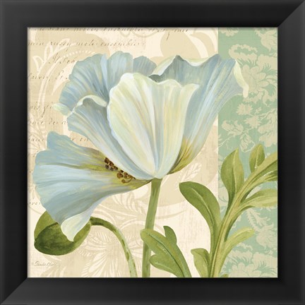 Framed Pastel Poppies IV Print