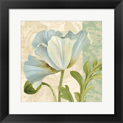 Framed Pastel Poppies IV Print