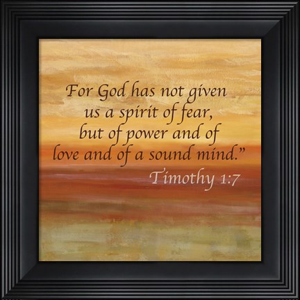 Framed Horizons Spice Scripture Sayings I Print