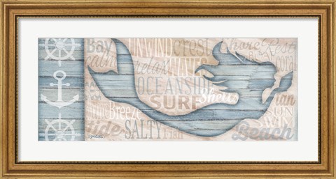 Framed Ocean Life Mermaid Print