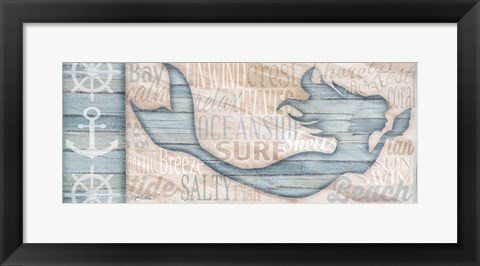 Framed Ocean Life Mermaid Print