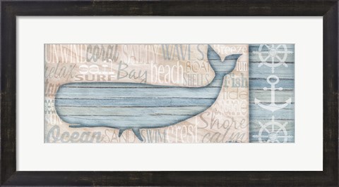 Framed Ocean Life Whale Print