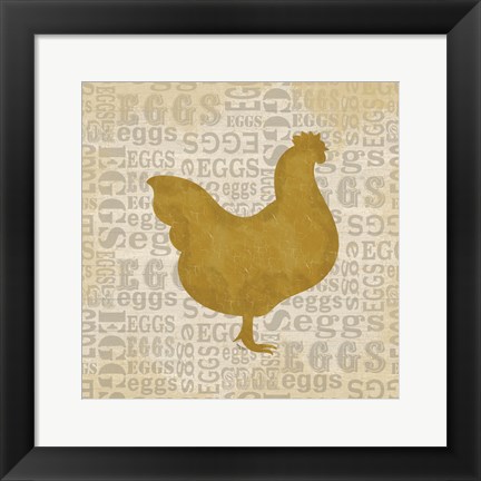 Framed Farm Animals I Print