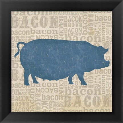 Framed Farm Animals III Print