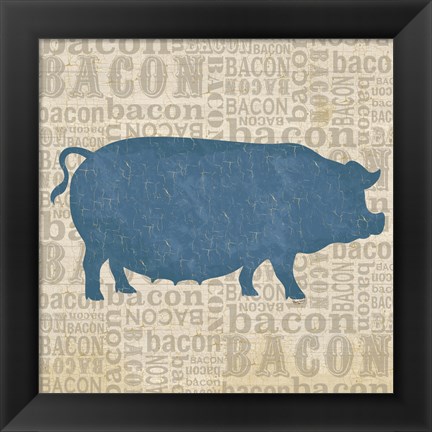 Framed Farm Animals III Print
