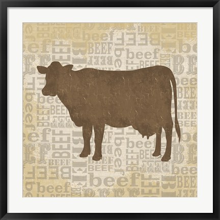 Framed Farm Animals IV Print