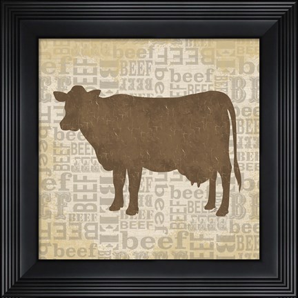 Framed Farm Animals IV Print
