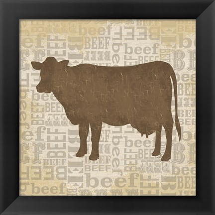 Framed Farm Animals IV Print