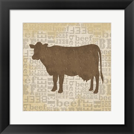 Framed Farm Animals IV Print
