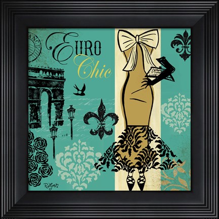 Framed Euro Chic II Print