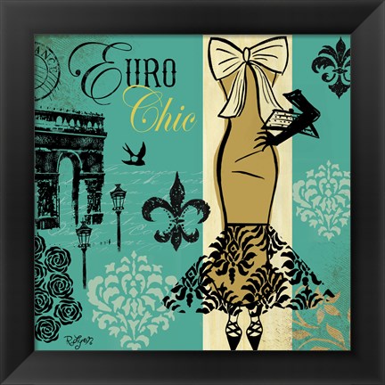 Framed Euro Chic II Print