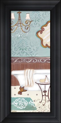 Framed Fancy Bath Panel II Print
