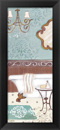 Framed Fancy Bath Panel II Print