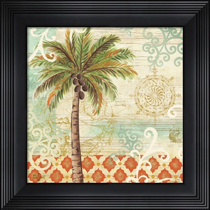 Framed Spice Palms I Print