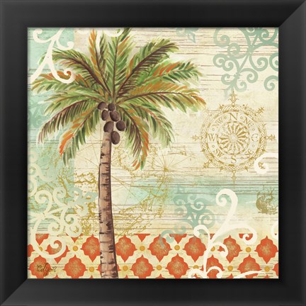 Framed Spice Palms I Print