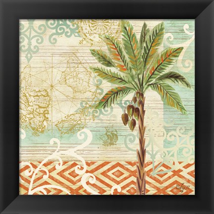 Framed Spice Palms II Print