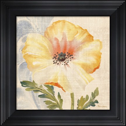 Framed Watercolor Poppies II Print
