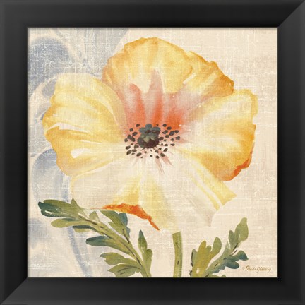 Framed Watercolor Poppies II Print