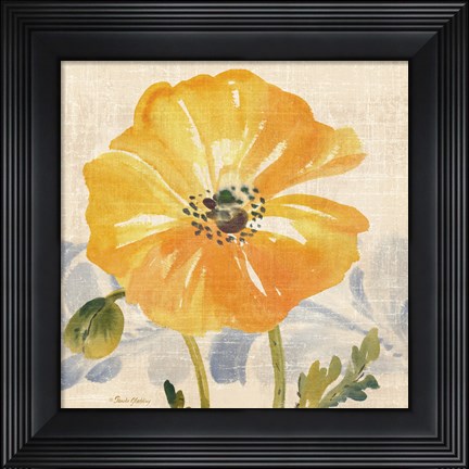 Framed Watercolor Poppies VI Print