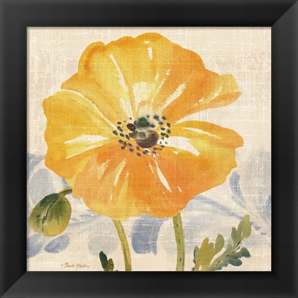 Framed Watercolor Poppies VI Print