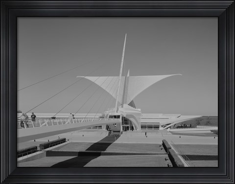 Framed Milwaukee Art Museum, Quadracci Pavilion, 700 North Art Museum Drive, Milwaukee, Milwaukee County, WI Print