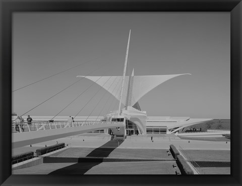 Framed Milwaukee Art Museum, Quadracci Pavilion, 700 North Art Museum Drive, Milwaukee, Milwaukee County, WI Print