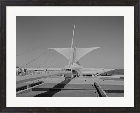 Framed Milwaukee Art Museum, Quadracci Pavilion, 700 North Art Museum Drive, Milwaukee, Milwaukee County, WI Print