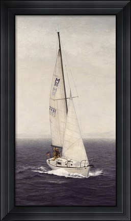 Framed Sailing Solo Print