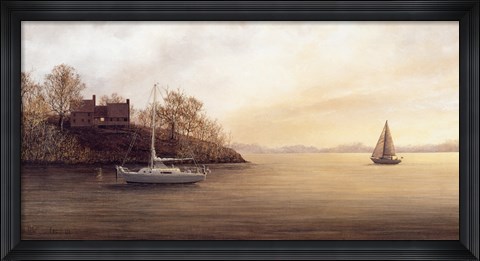 Framed Lakeside Serenity Print