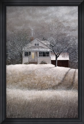 Framed Winter Evening Print