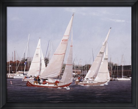 Framed At The Races Print