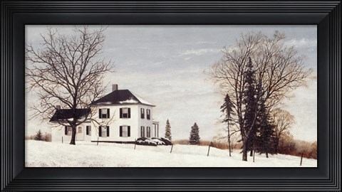 Framed Country Manor House Print