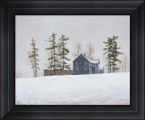 Framed Snowy Ridgeline Print