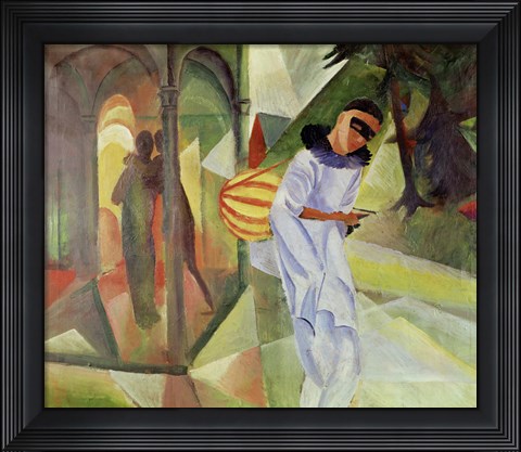 Framed Pierrot, 1913 Print