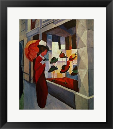 Framed Hatshop, 1914 Print