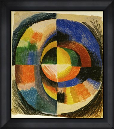 Framed Playing Forms - Spielende Formen, 1914 Print