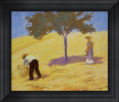 Framed Baum Im Kornfeld - Tree In A Rye-Field, 1907 Print