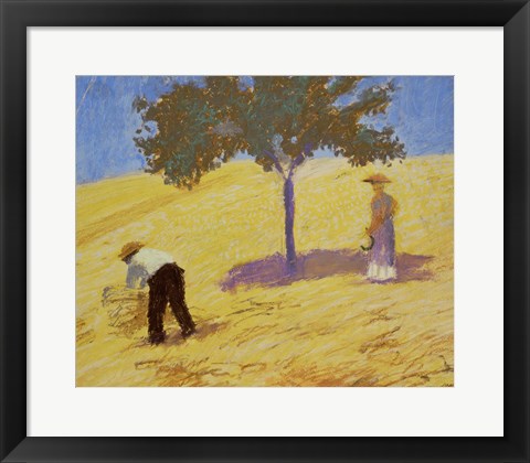 Framed Baum Im Kornfeld - Tree In A Rye-Field, 1907 Print