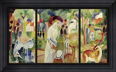 Framed Grosser Zoologischer Garten (Triptychon) Print