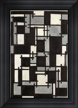 Framed Composition X  1918 Print