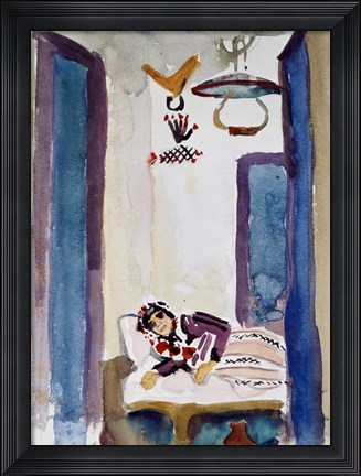 Framed Woman On A Sofa, 1914 Print
