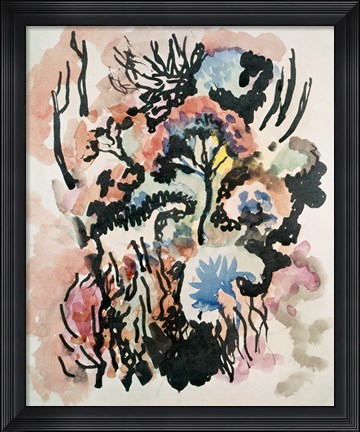 Framed Flowers, 1913 Print
