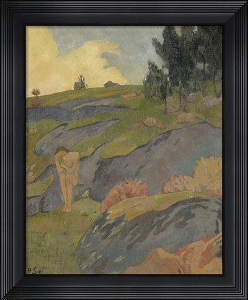 Framed Breton Eve, Or Melancholy, 1891 Print