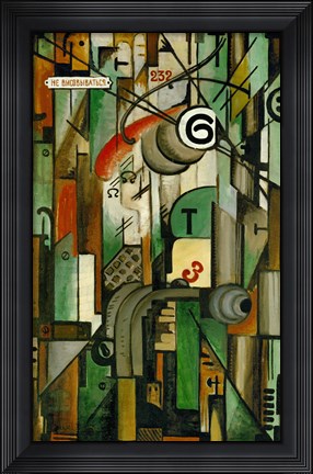 Framed Tramway Number 6, 1914 Print