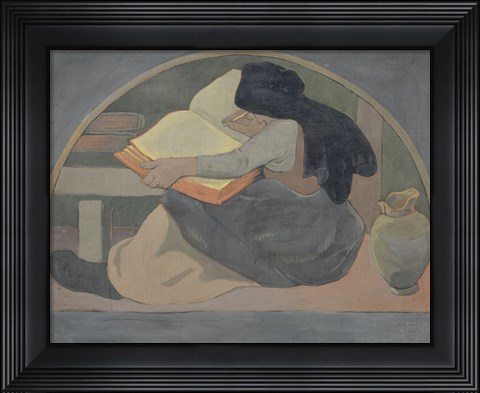 Framed Grammar, Or Study, 1892 Print
