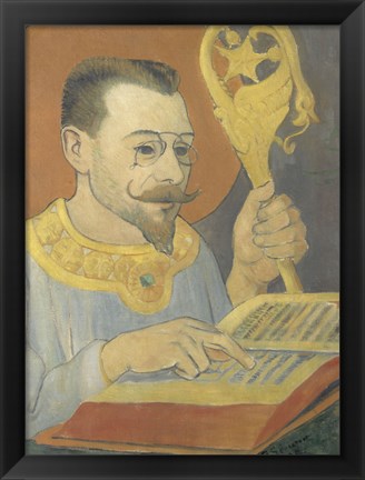 Framed Portrait Of Paul Ranson In Nabi Costume, 1890 Print