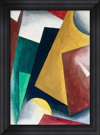 Framed Painterly Architectonis, 1918 Print