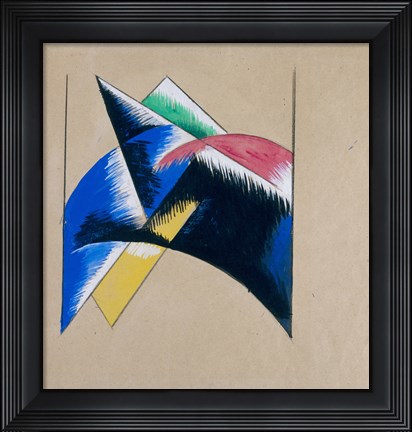 Framed Page With A Composition I, 1921 Print